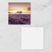 Phantastischer Sonnenaufgang Single und lila Heide Telefonnummerkarte (Vorne/Hinten)