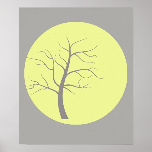 Phantastischer Sonnenbaum A3 Poster (Vorne)