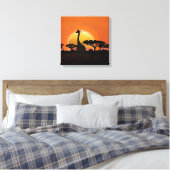 Phantastischer Sonnenuntergang am Serengeti ft. A Leinwanddruck (Insitu (Schlafzimmer))
