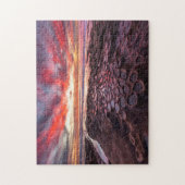 Phantastischer Sonnenuntergang an den Gezeiten Puzzle (Vertikal)