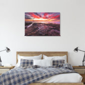 Phantastischer Sonnenuntergang an den Gezeitenpool Leinwanddruck (Insitu (Schlafzimmer))