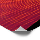 Phantastischer Sonnenuntergang mit Palmen am tropi Poster (Ecke)