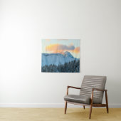 Phantastischer Sonnenuntergang oberhalb des Gebirg Wandteppich (Beispiel (Horizontal))