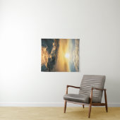 Phantastischer Sonnenuntergang über Wolken und son Wandteppich (Beispiel (Horizontal))