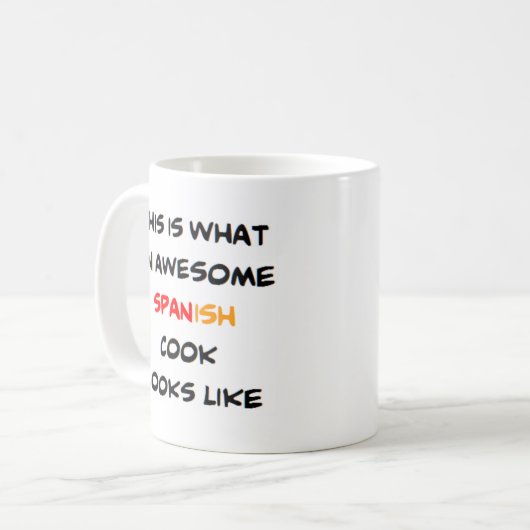 phantastischer spanischer Koch Kaffeetasse (Vorderseite Links)
