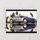 Phantastischer Sportwagen Postkarte (Vorne/Hinten)