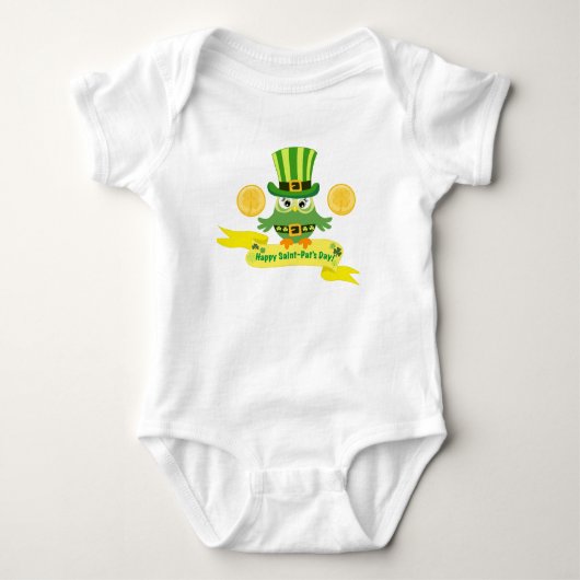 Phantastischer St. Patrick's Day Baby Strampler (Vorderseite)