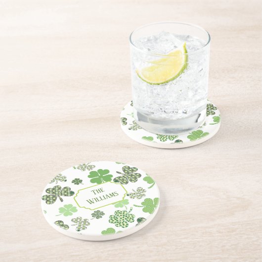 Phantastischer St. Patrick's Day Irish Sandstein Untersetzer (Seite)