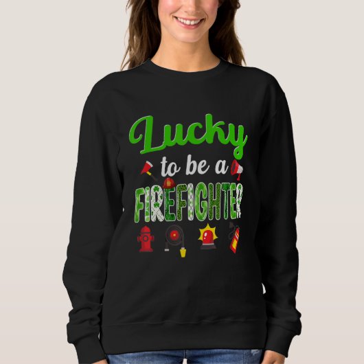 Phantastischer St Patrick's Day Niedlich Funny Fir Sweatshirt (Vorderseite)