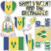 Phantastischer St. Vincent und die Grenadinen Form Aufkleber (Vorderseite)