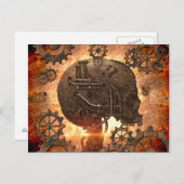 Phantastischer Steampunk Postkarte (Vorne/Hinten)