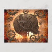 Phantastischer Steampunk Postkarte (Vorderseite)