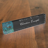 Phantastischer Steampunkhai Namensplakette