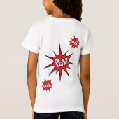 Phantastischer Superheld Girl Geburtstagsgeschenk T-Shirt (Rückseite)