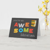 Phantastischer Tag der Bibliotheksarbeiter Karte (Gelbe Blume)