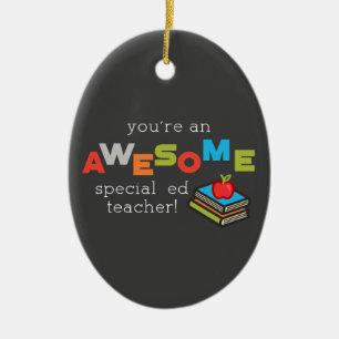Phantastischer Tag der Bildung Lehrer Keramik Ornament