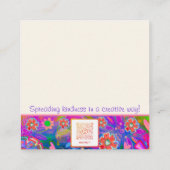 Phantastischer Tageskurs Spaß Herzklopfkarte Quadratische Visitenkarte (Rückseite)