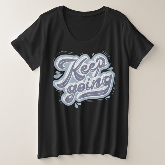 Phantastischer Texteffekt l Inspiration schwarz Große Größe T-Shirt (Design vorne)