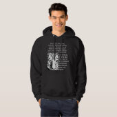 Phantastischer Tiger Modernstes Design Schwarz Hoodie (Vorne ganz)