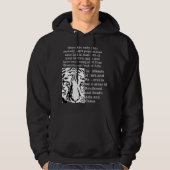 Phantastischer Tiger Modernstes Design Schwarz Hoodie (Vorderseite)