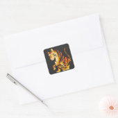 Phantastischer Tiger Quadratischer Aufkleber (Umschlag)