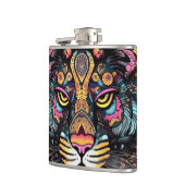 Phantastischer Tigerkopf Flachmann (Links)