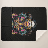 Phantastischer Tigerkopf Sherpadecke (Vorderseite (Horizontal))