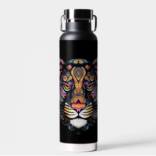 Phantastischer Tigerkopf Trinkflasche (Vorne)