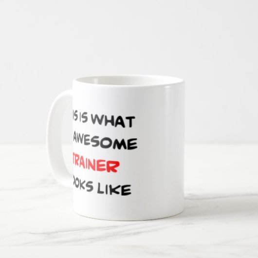 phantastischer Trainer Kaffeetasse (Vorderseite Links)