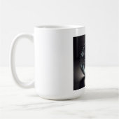 Phantastischer, transparenter Glaskugel mit geätzt Kaffeetasse (Links)