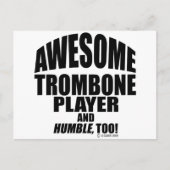 Phantastischer Trombone-Player Postkarte (Vorderseite)