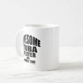 Phantastischer Tuba-Player Kaffeetasse (Vorderseite Links)