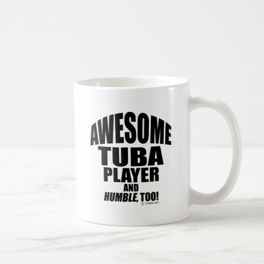 Phantastischer Tuba-Player Kaffeetasse (Rechts)