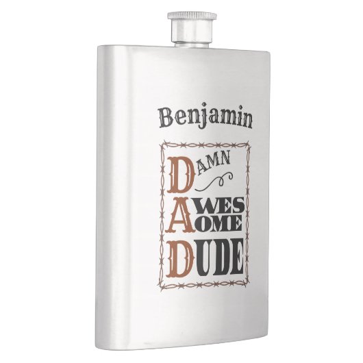 Phantastischer Typ Western Themenflasche Individue Flachmann (Rechts)