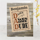 Phantastischer Typ Western ThemenIndividuelle Name Karte (Gelbe Blume)