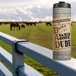 Phantastischer Typ Western ThemenIndividuelle Name Thermosbecher