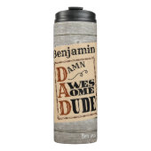 Phantastischer Typ Western ThemenIndividuelle Name Thermosbecher (Vorderseite)