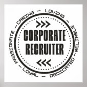 Phantastischer Unternehmensrekrutierer Poster (Vorne)