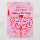 Phantastischer Valentinstag Einladung (Vorne/Hinten)