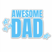 Phantastischer Vater Aufkleber (Vorderseite)