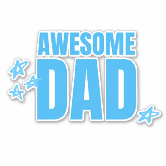 Phantastischer Vater Aufkleber (Vorderseite)