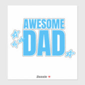 Phantastischer Vater Aufkleber (Blatt)