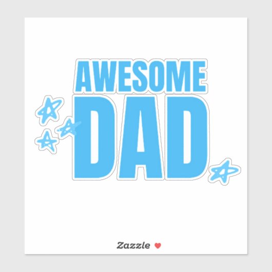 Phantastischer Vater Aufkleber (Blatt)