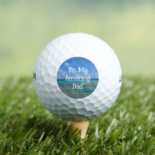 Phantastischer Vater Bermuda Türkis Wasser Golfball (Insitu T-Shirt)