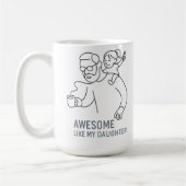 Phantastischer Vater Chaos King - Funny Vatertag G Kaffeetasse (Links)