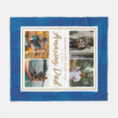 Phantastischer Vater Fleecedecke (Vorderseite (Horizontal))