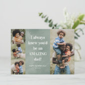 Phantastischer Vater Foto Collage Vatertag Card Karte (Stehend Vorderseite)