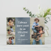 Phantastischer Vater Foto Collage Vatertag Card Karte (Stehend Vorderseite)