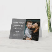 Phantastischer Vater Foto Vatertag Karte (Vorderseite)