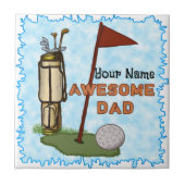 Phantastischer Vater Golf Fliese (Vorderseite)